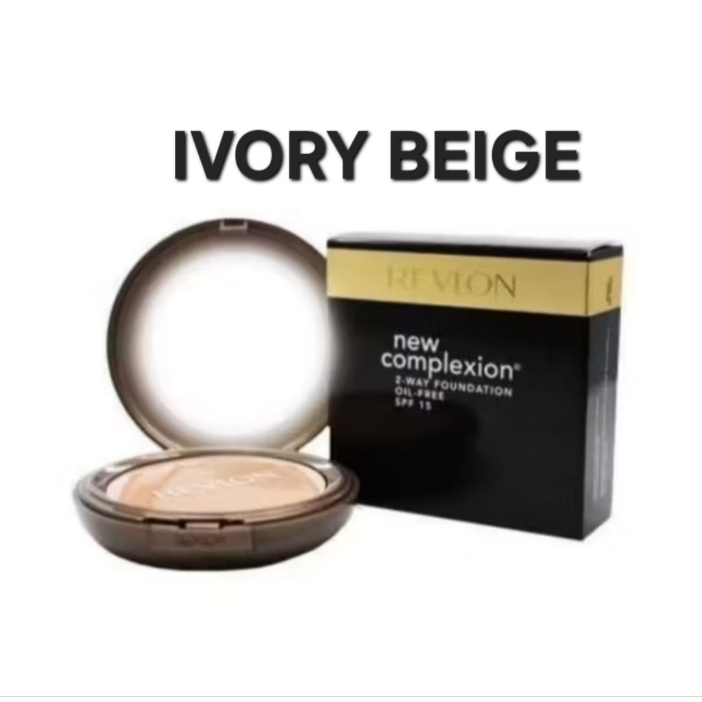 REVLON NEW COMPLEXION 2-WAY FOUNDATION With UV Protection SPF 35 PA+++ 12g/ 01 IVORY BEIGE