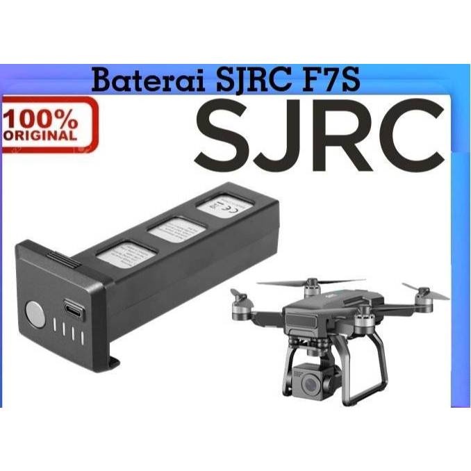 Battery Drone SJRC F7 F7s 4K Pro Original Type-C 11.1V 2600mAh Baterai