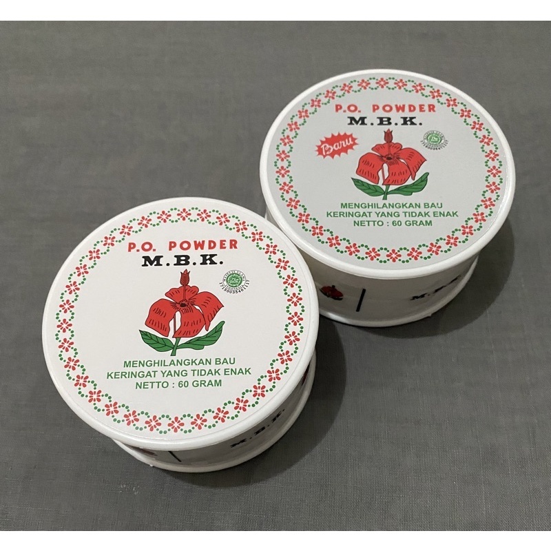 Mbk powder tin 60 gr bulat/mbk tin/mbk bedak powder.