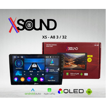 Headunit Android Double Din XSOUND XS-A8 9 Inch RAM 3GB ROM 32GB - 9 Inch