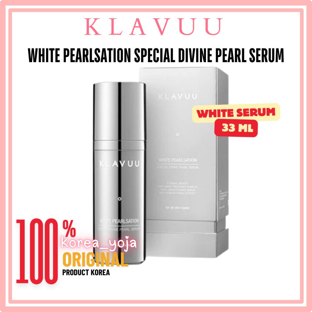 [ READY STOCK ] Klavuu Serum [ EXP 2028 ] White Pearlsation Special Divine Pearl Serum 33ml