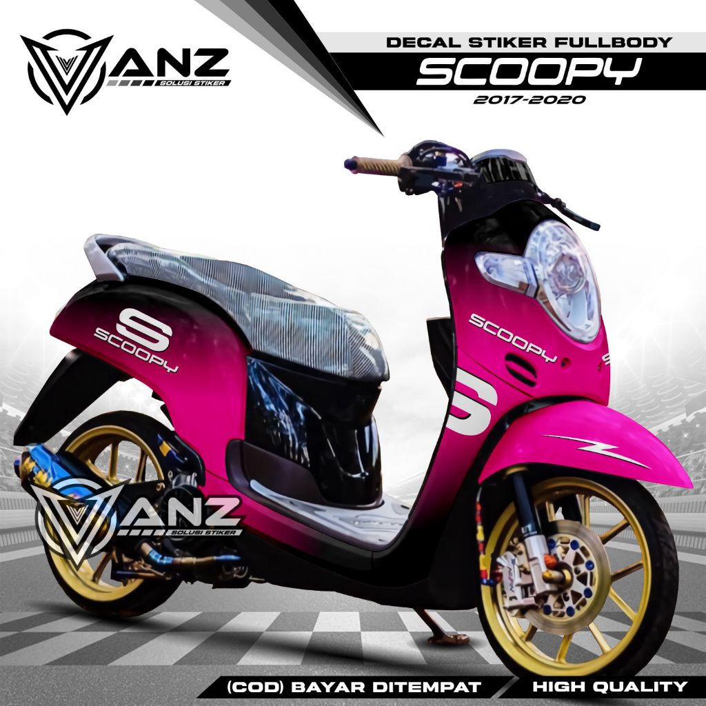 Decal scoopy full body Full Blok Decal Scopy Dekal New Fi 2017 2018 2019 2020 Grafis conect tosca Be