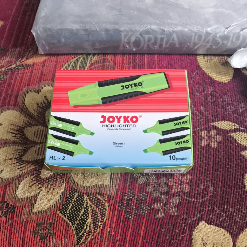 

JOYKO HIGHLIGHTER (PENANDA BERWARNA) GREEN (HIJAU) HL-2