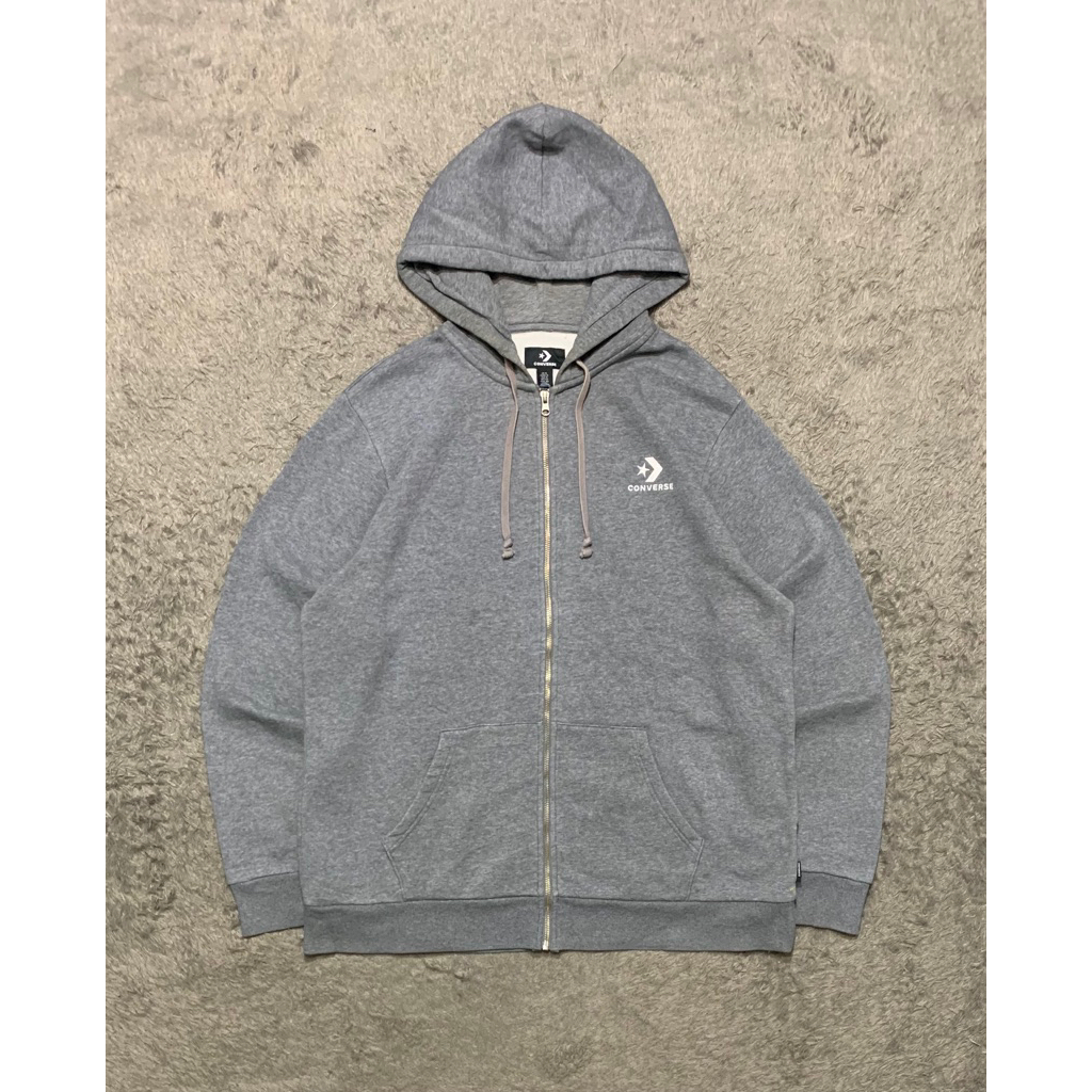 Hoodie Zipper Converse Second Original