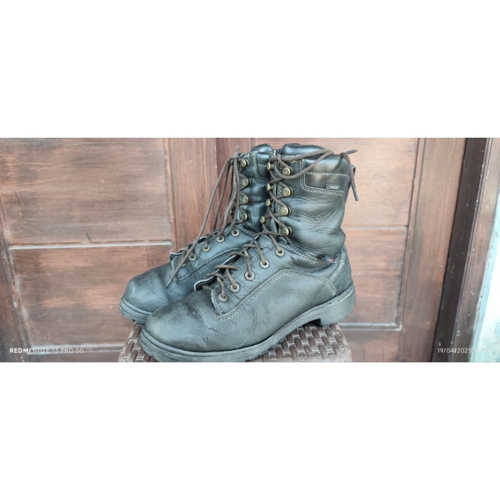 Sepatu Boots Danner Quarry Usa black, 43.5 insol 27.5 cm. Made in USA