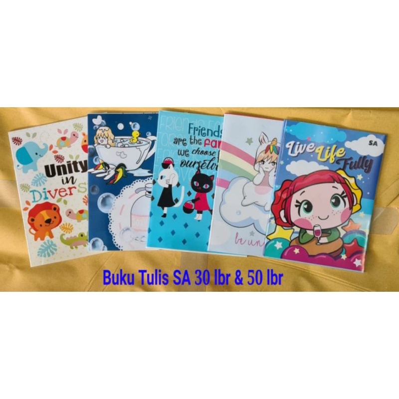 

10pcs Buku Tulis 30lembar SP30 size pendek/kuarto