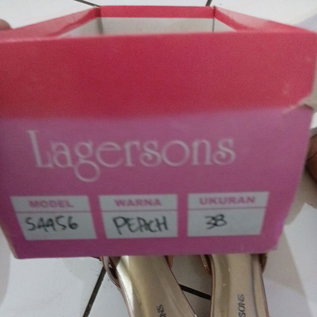 preloved sandal pesta Peach Lagersons