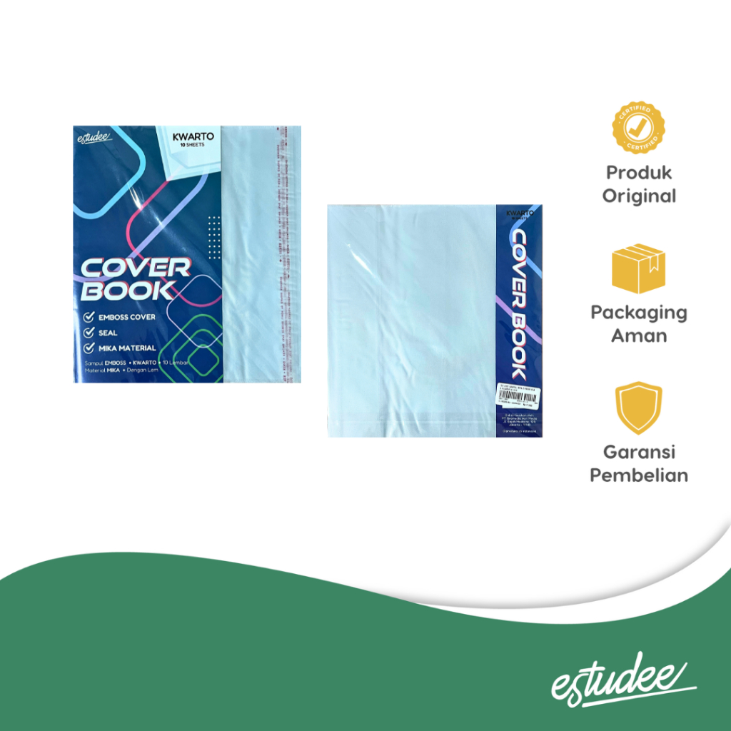 

ESTUDEE SAMPUL MIKA EMBOSS SEAL KWARTO isi 10 K