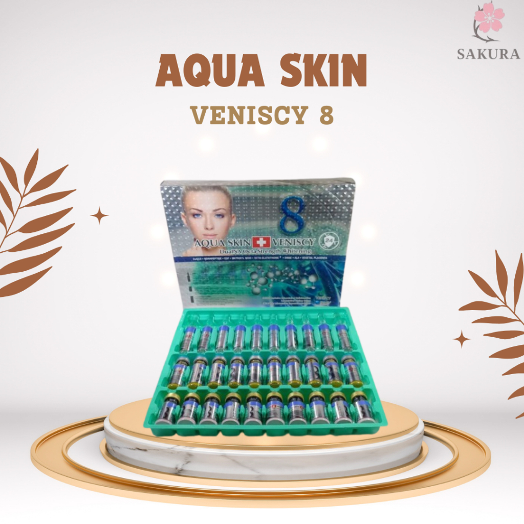 AQUA SKIN VENISCY 8 DualNA Octa Strength Whitening Mencerahkan Melembabkan Anti Penuaan ORIGINAL
