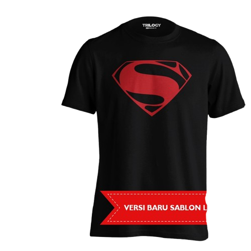 Kaos Distro Premium Super Man, Motif Superhero Robotik  dari Film
