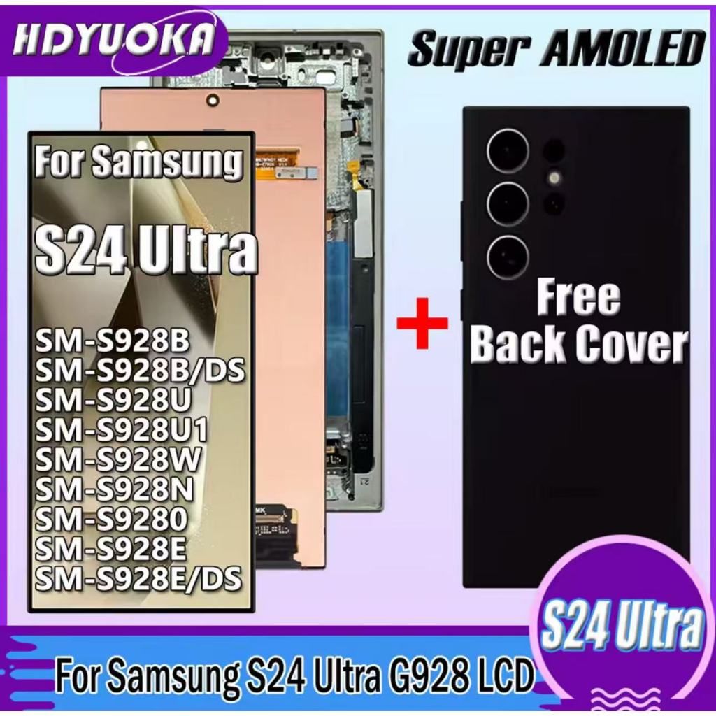 Original  For Samsung S24 Ultra LCD S928 S928B S928U Display Touch Screen Digitizer For S24 Ultra 5G