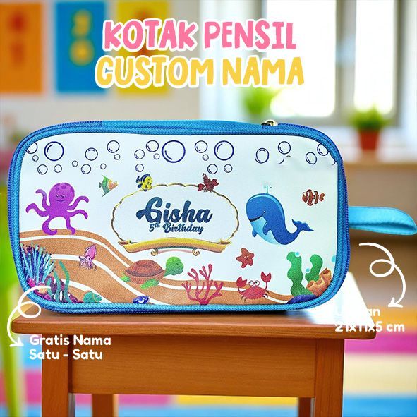 

Kotak Pensil Custom Nama Ulang Tahun Anak Perempuan/Laki-laki