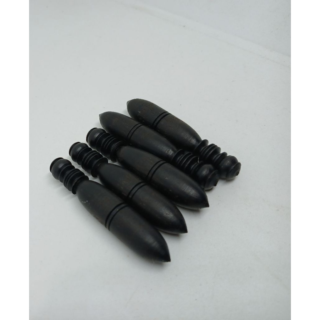 bandul kalung kayu kelor hitam/liontin kalung