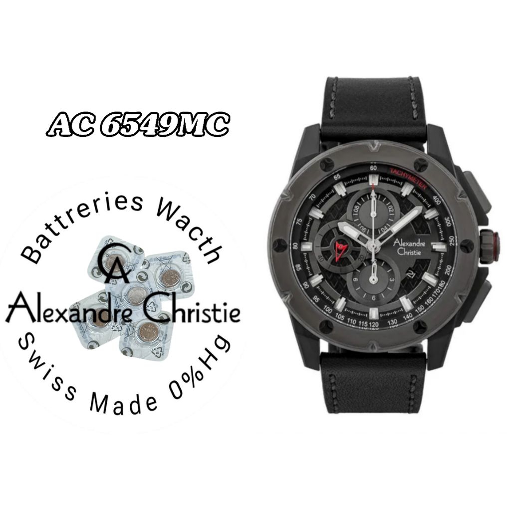 battrai jam tangan Alexandre Christie 6549mc battrai pengganti battrai original
