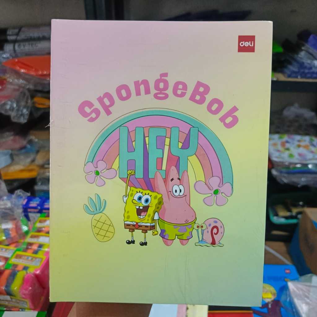

BUKU TULIS SEKOLAH | SPONGEBOB | DELI A5 | ISI 10 BUKU | 38 LEMBAR | 65 GRAM