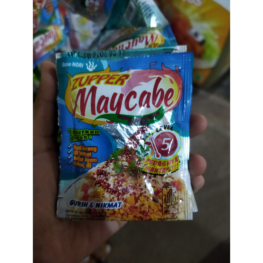 

May Cabe Zupper Level 5 Renceng / MayCabe Tabur isi - 12 Sachet