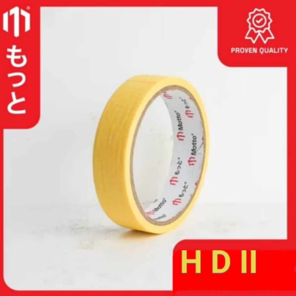 

Lakban Kertas / Masking Tape Cream 24mm × 10 Meter - Pcs/Roll (satuan)