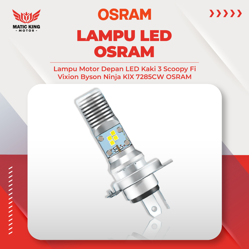 OSRAM Lampu LED Motor Scoopy Fi CBR150 Lokal Verza New Tiger Kaki 3 Asli Ori
