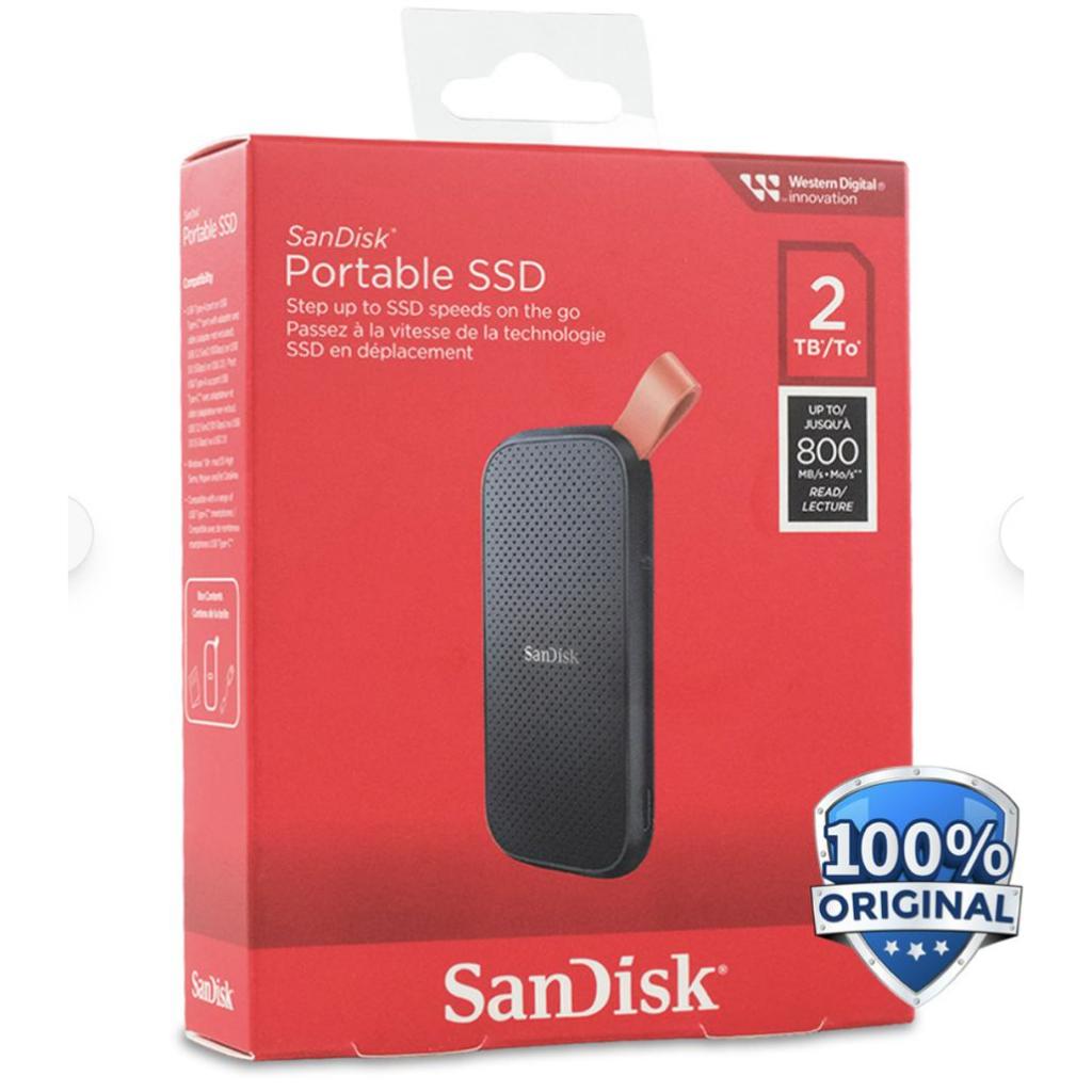 SSD Sandisk E30 2TB - Portable SSD Eksternal USB 3.2