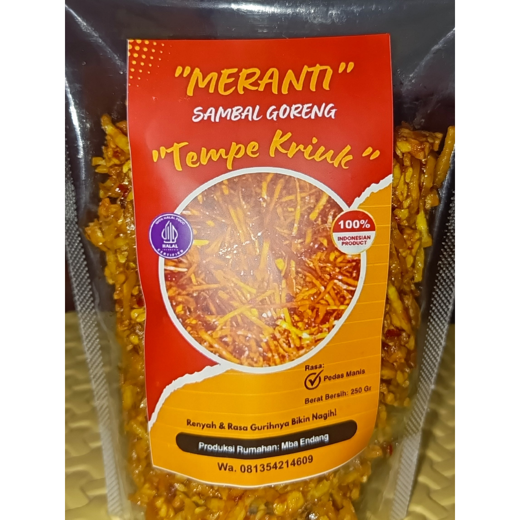 

Sambal Goreng Tempe Kriuk MERANTI
