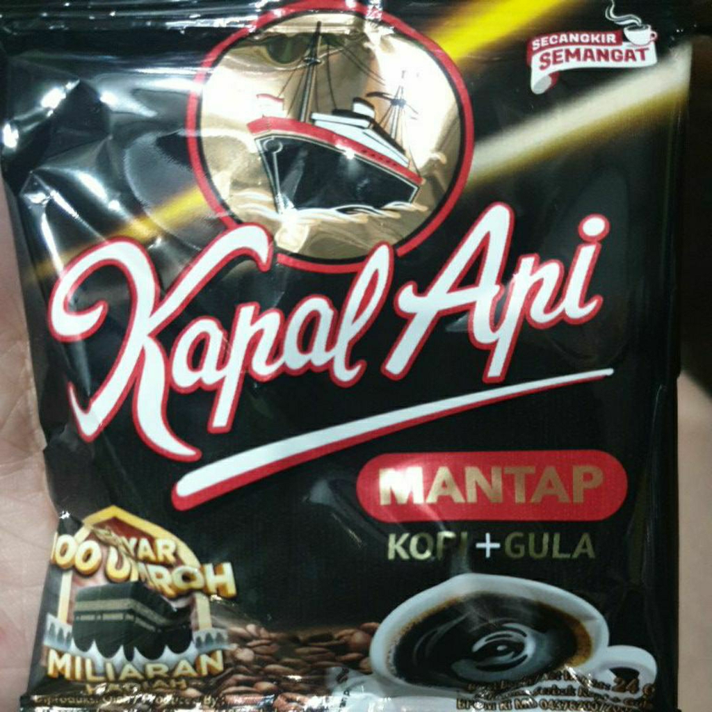 

Kopi Kapal Api Mantap Kopi + Gula