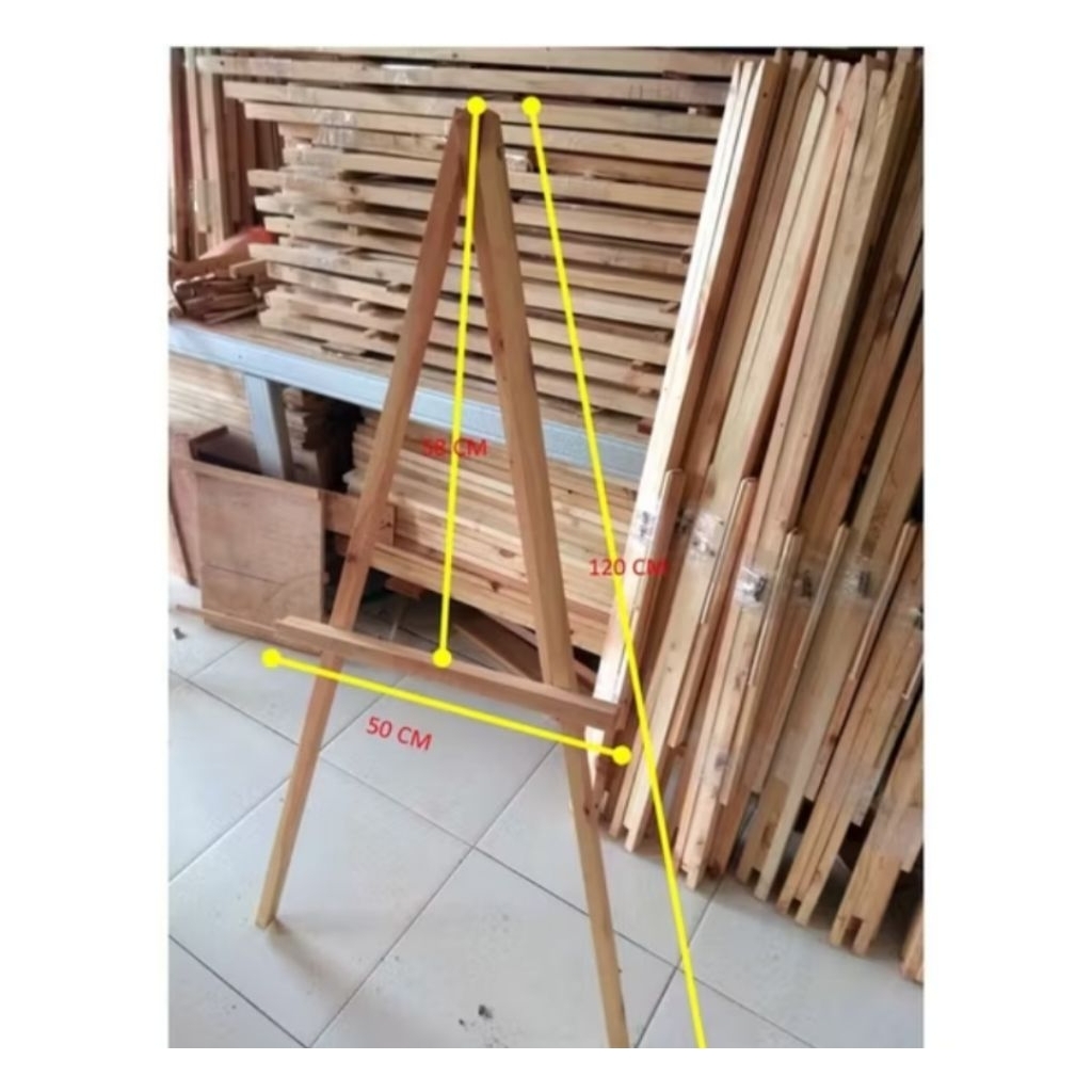 

stand foto wedding | stand penyangga kayu asli