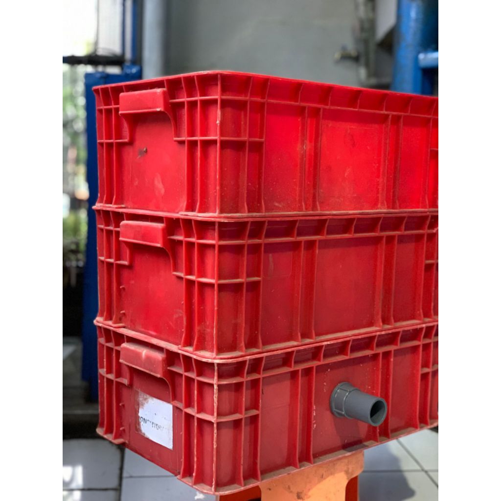 filter chamber box modif portable kolam koi 3 susun  (box only)