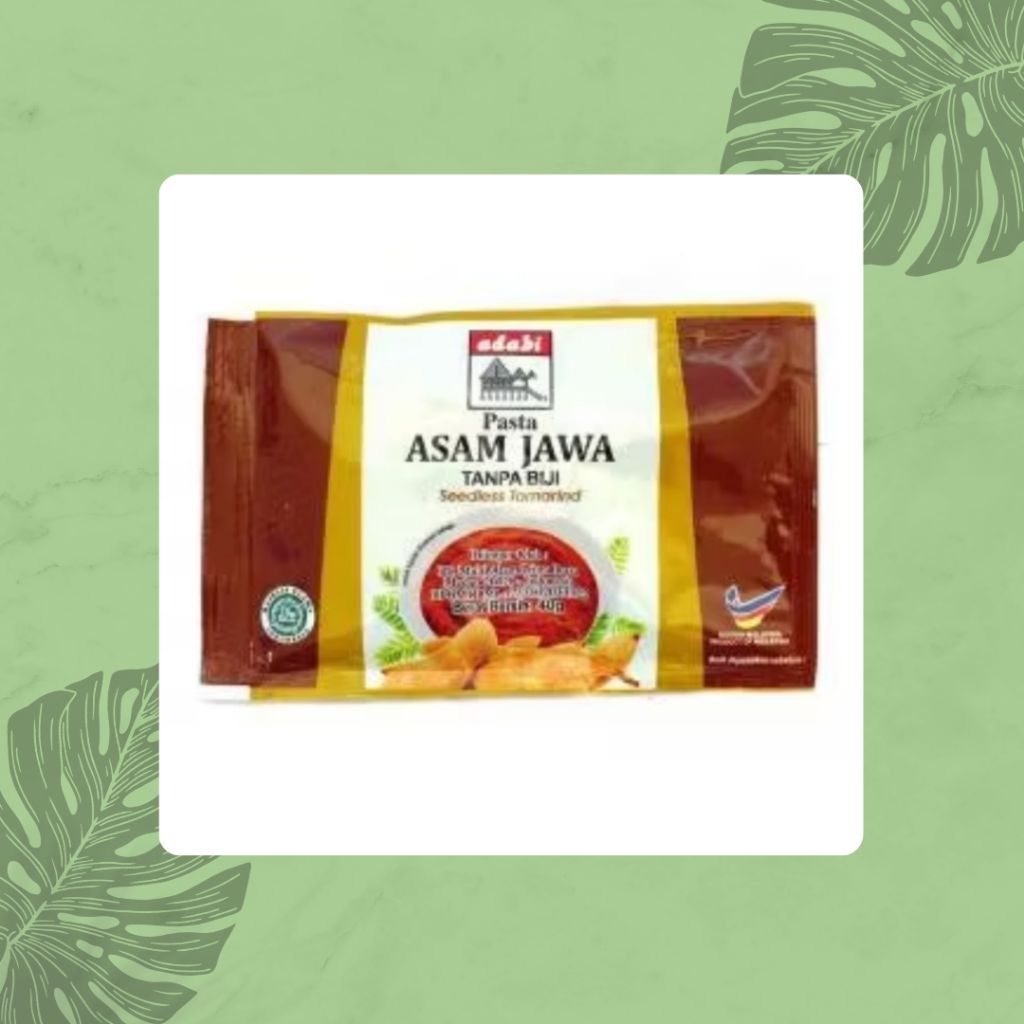 

Adabi Pasta Asam Jawa Tanpa Biji 40gr
