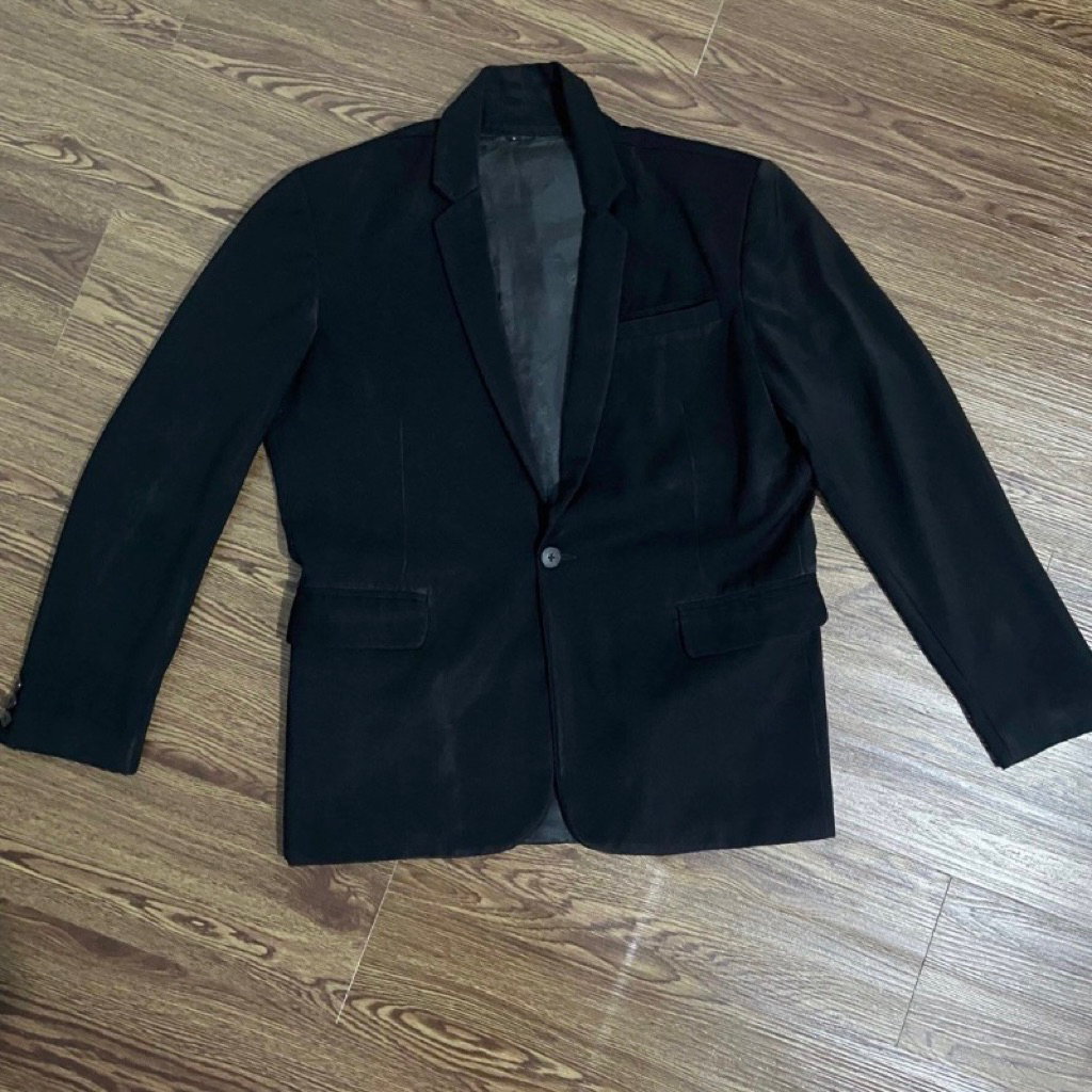 Jas Hitam lokal size S second preloved