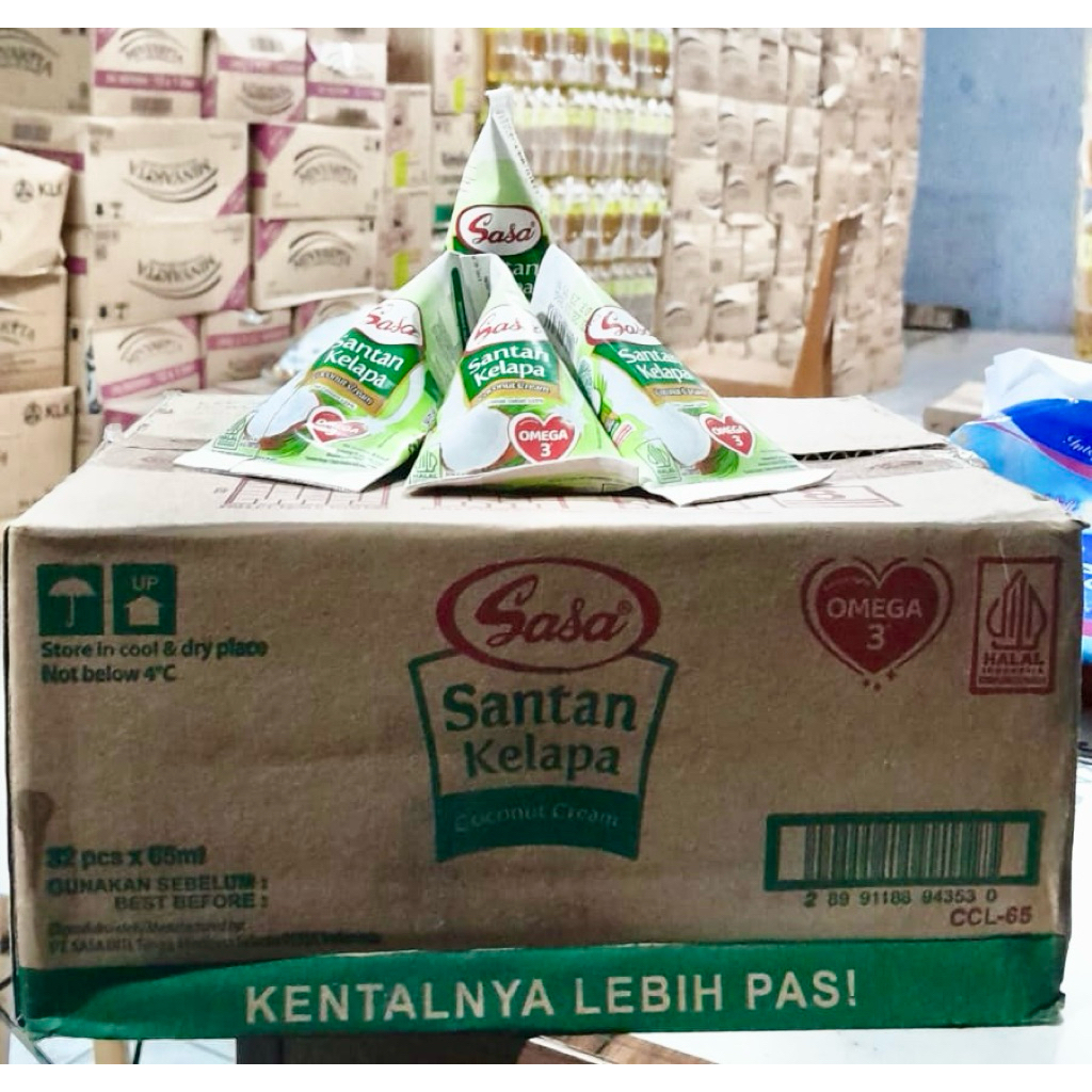 

Santan Sasa cair instan 65 ml dus isi 36 pcs