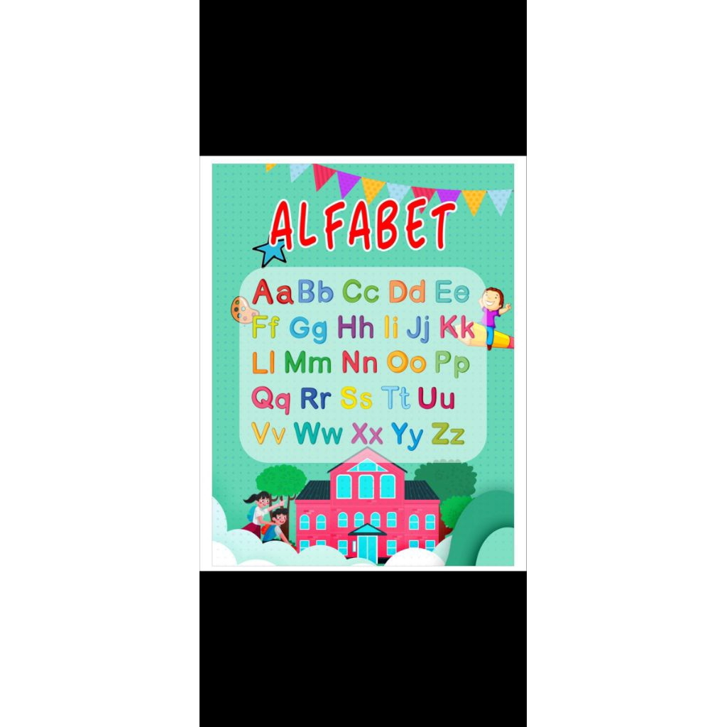 POSTER ALFABET HIASAN DINDING KELAS