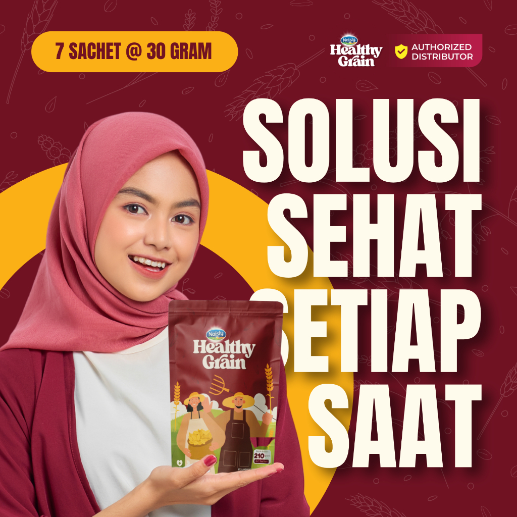

HealthyGrain Minuman Oat Multigrain Solusi Sehat Praktis dan Alami Ampuh Atasi Hipertensi - 1 Pouch