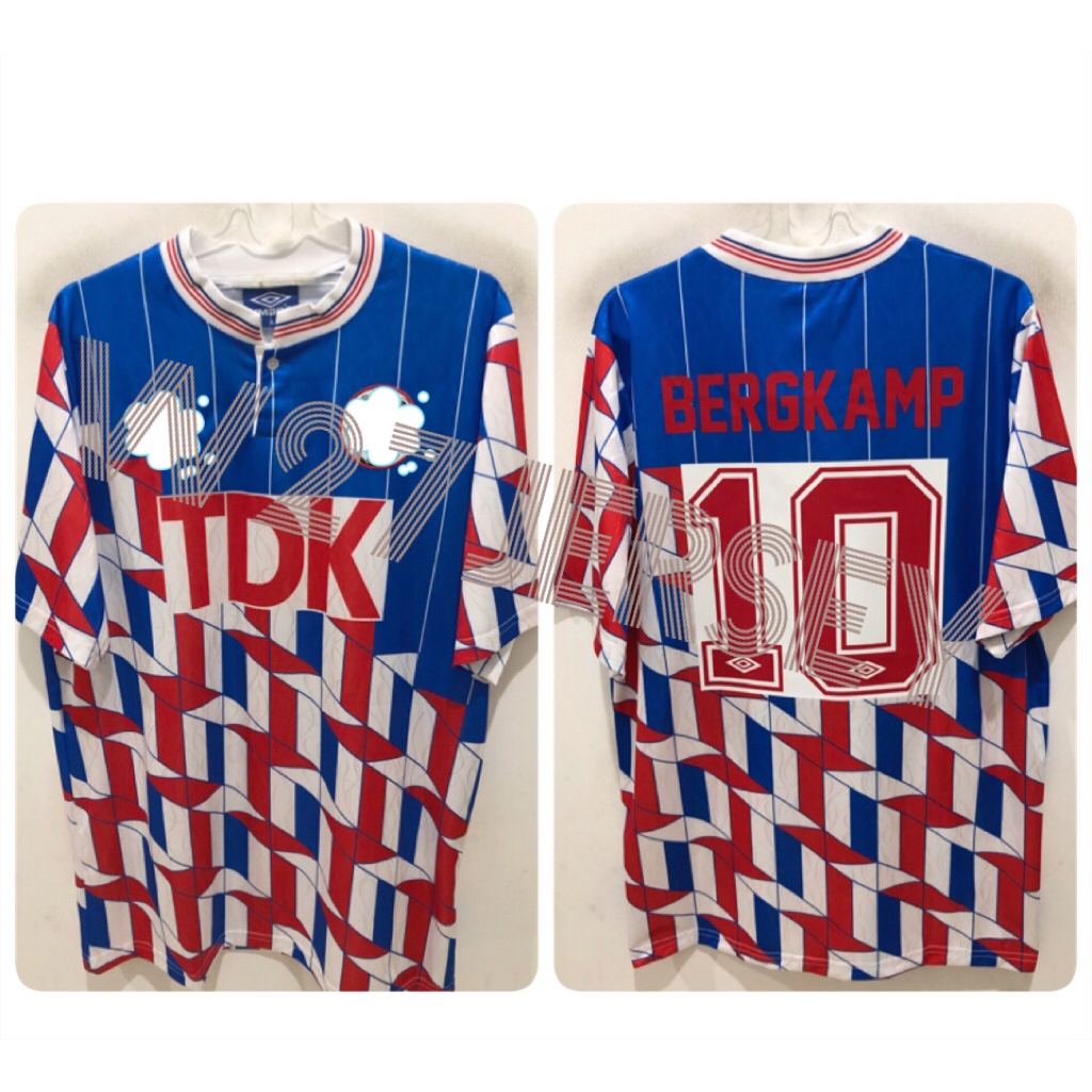 JERSEY RETRO - AJAX AWAY 1989-1990 name player Bergkamp
