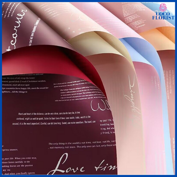 

PACK 20 Kertas Buket Bunga Kertas Cellophane Flower Wrapping Hand Bouquet Florist KB6025