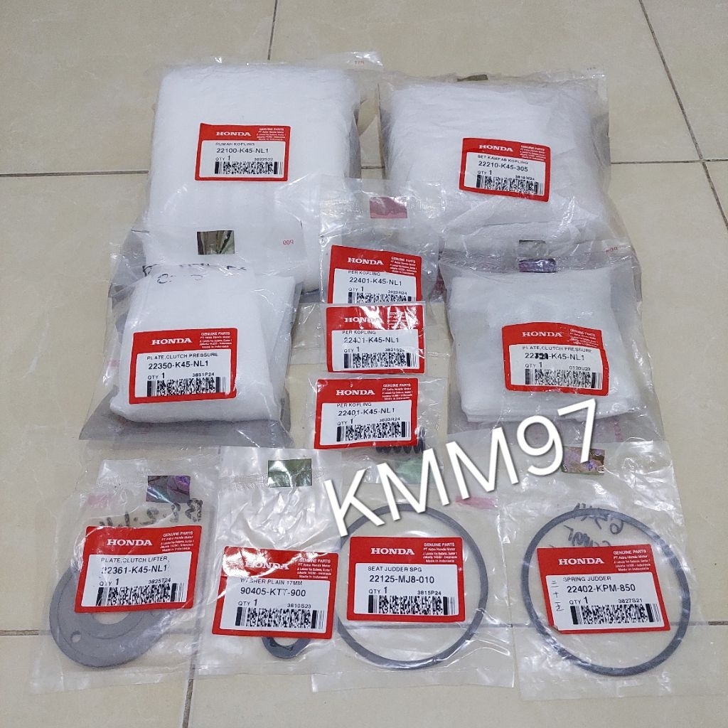 PAKET Slipper Clutch CBR 150R K45R PNP Sonic CB150 X CBR150R LED Supra GTR CB 150R LED 22100K45NL1 2