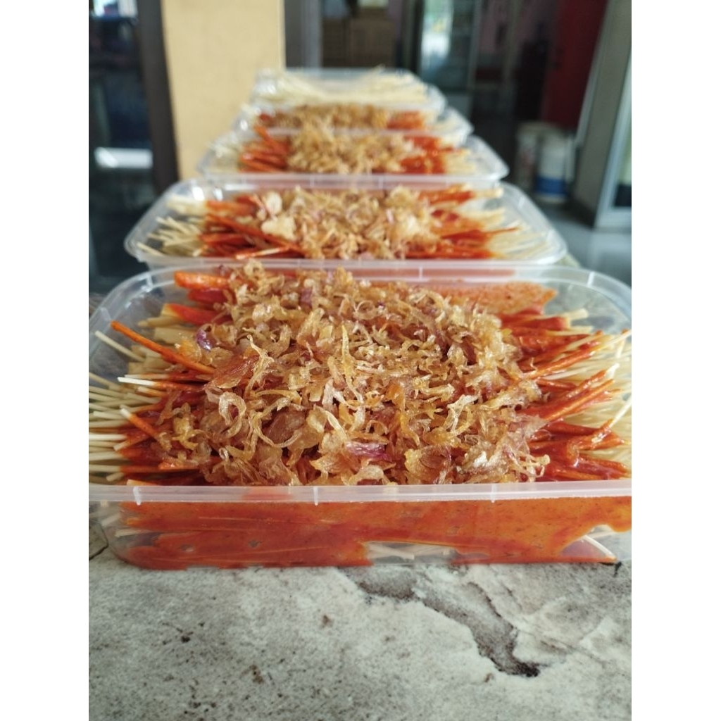 

[FREE TOPPING BAWANG GORENG GURIH]Mie Lidi Murah Bumbu basah Rasa Pedas Cetar