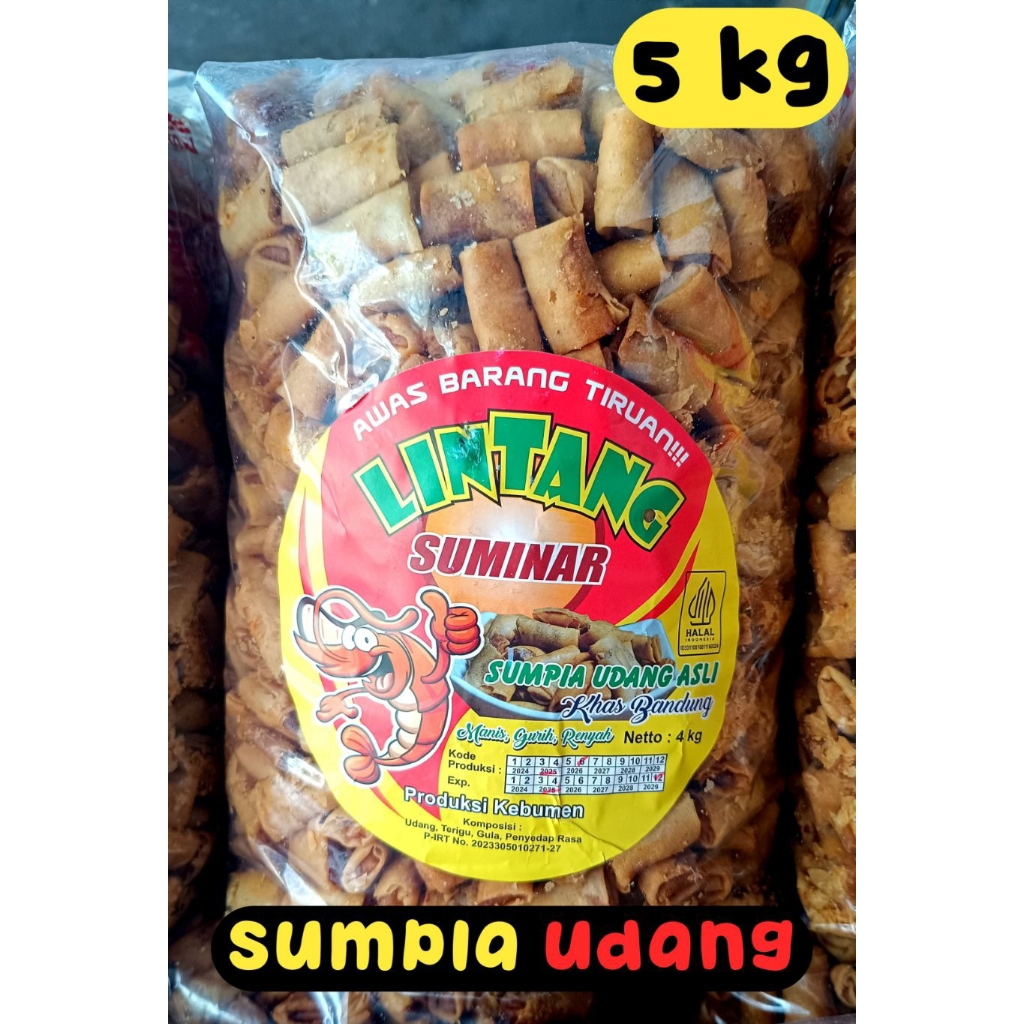 

1ball isi 5 Kg Sumpia Udang Premium, gurih & renyah