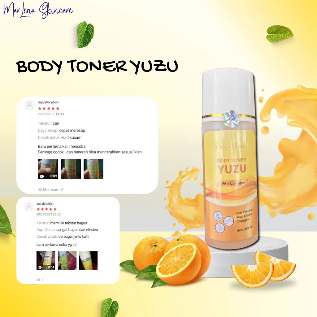 TONER YUZU MARLENA COLLAGEN BPOM