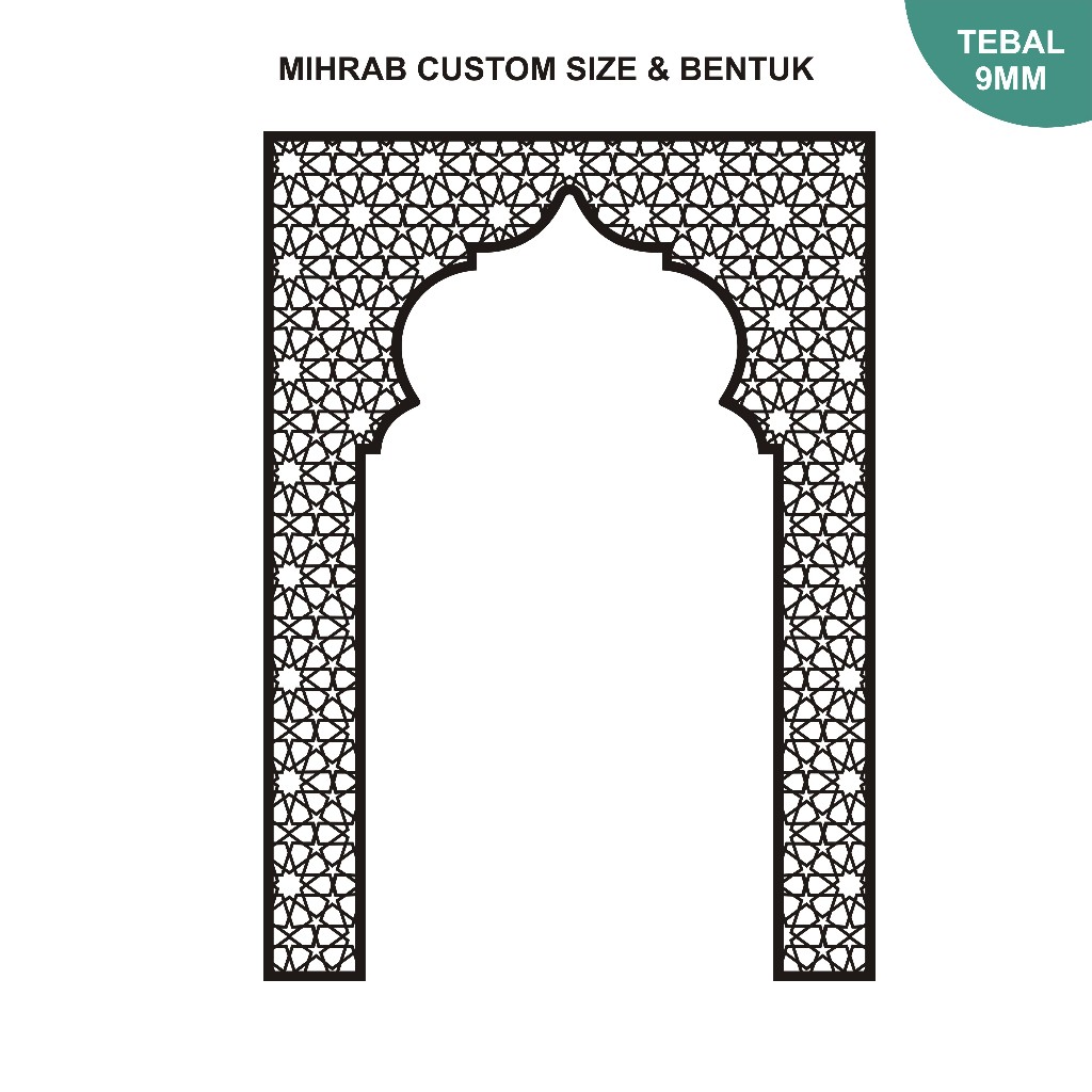 Mihrab Mushola Rumah Aksesoris Hiasan Dinding Dekorasi Aesthetic / Mushola Rumah Dekorasi Dinding