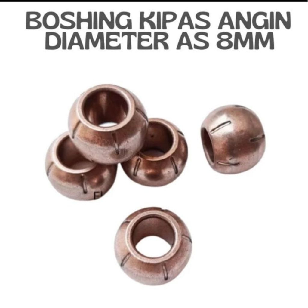 Boshing kuningan dinamo kipas angin as 8mm
