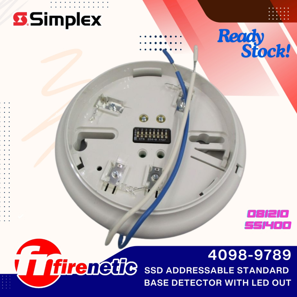 Simplex 4098-9789 Base Detector with LED for Simplex Detector