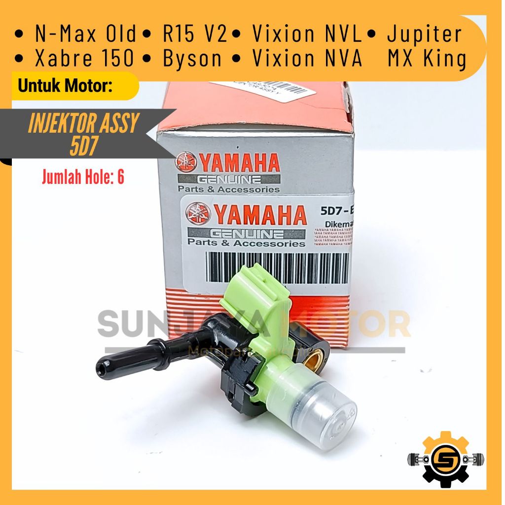 Nozzle Injector Assy Kualitas Original Yamaha 5D7 Injektor NMax Old Jupiter MX King Vixion NVL R15 V