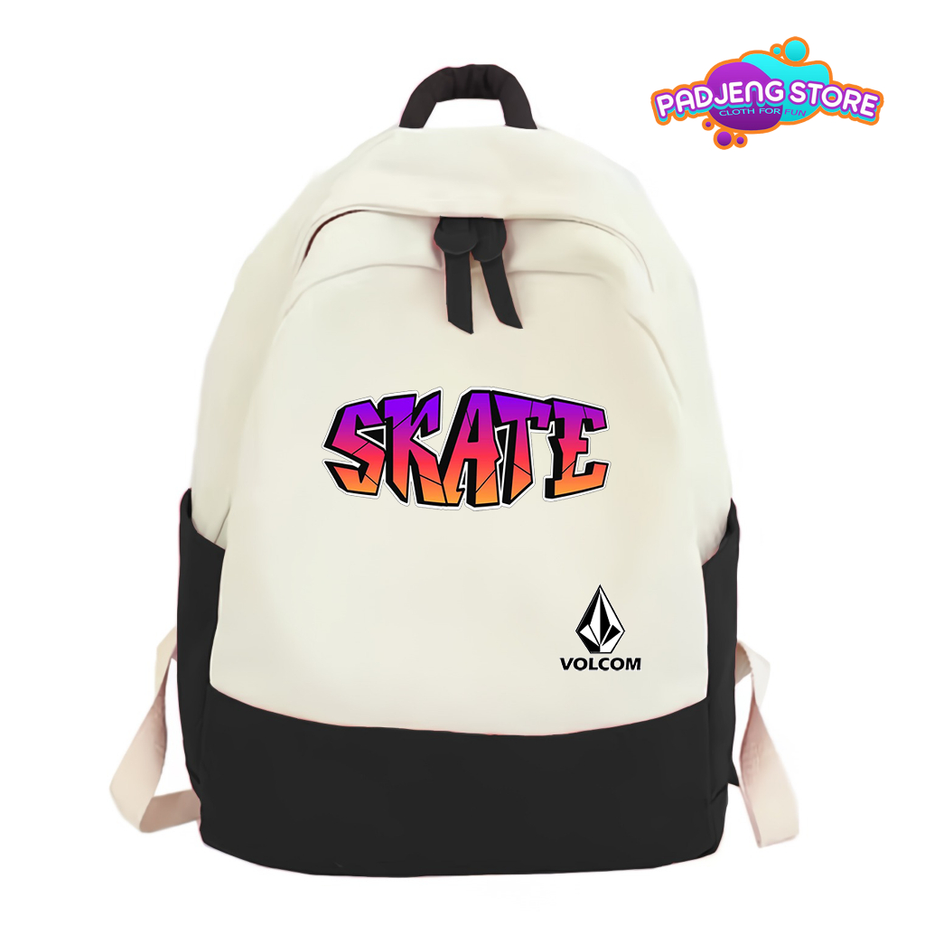 Tas Ransel Anak Sekolah SD SMP Motif Sketers Volcom