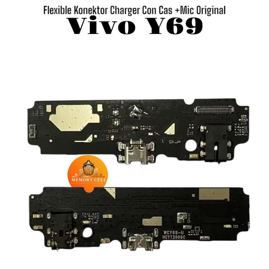 Flexible Konektor Charger Con Cas +Mic Vivo Vivo Y69 Original