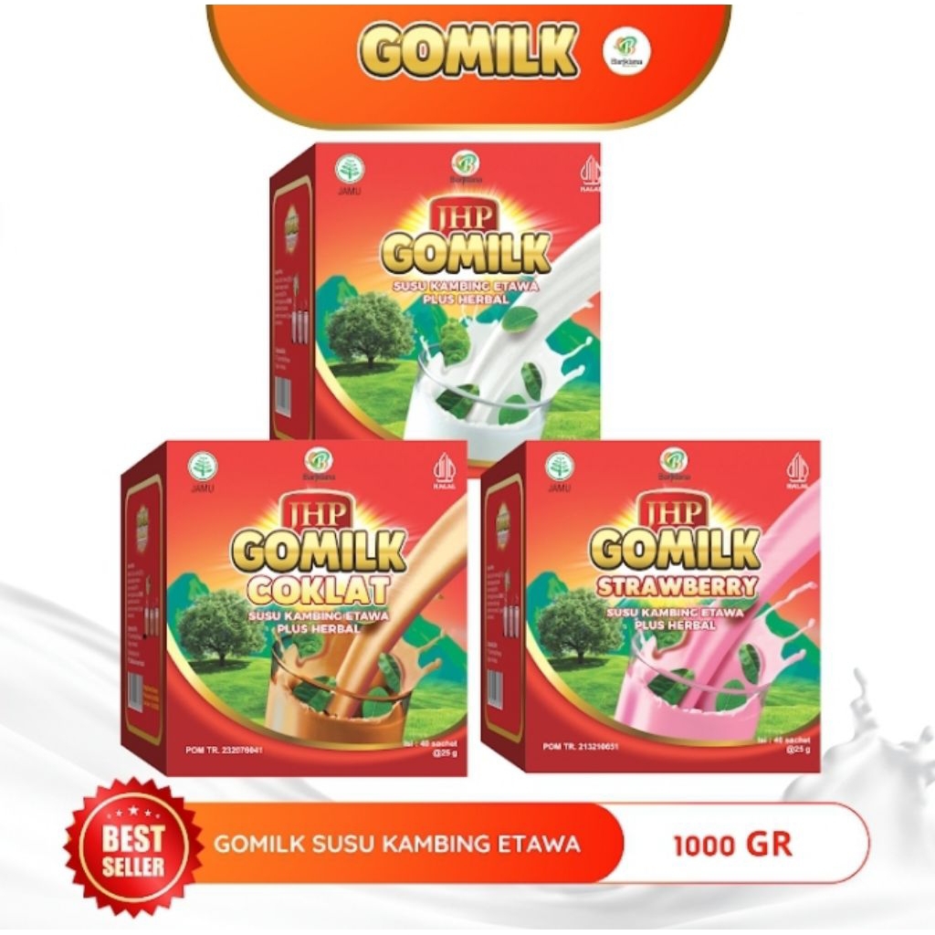 

GOMILK Susu Etawa 1000gr 40 sachet @25gr
