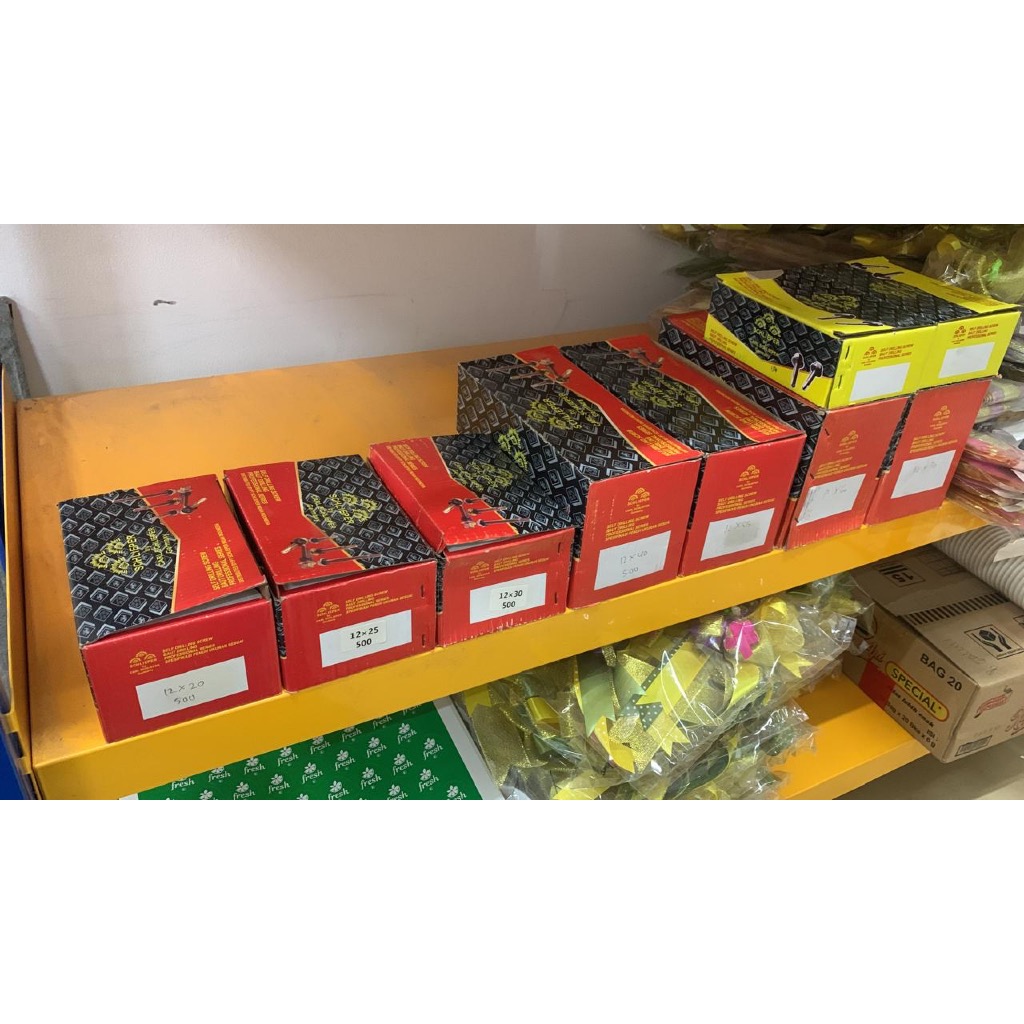 Carl Schlieper/ Skrup Baut Baja Ringan Roofing/Per Dus Isi 500 Pcs Dan Per Karton Isi 6 Dus/ Baut de