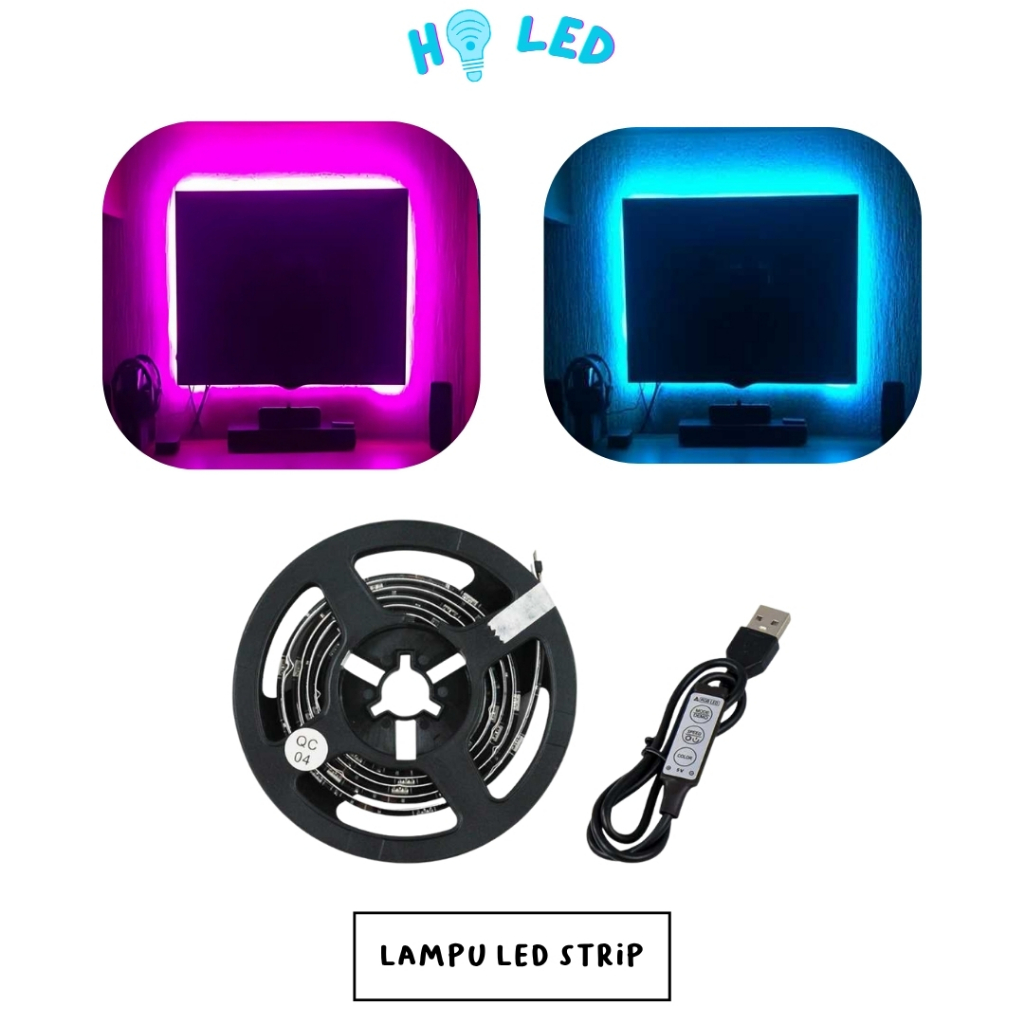MALITAI Lampu LED Strip Flexible 5050 RGB IP67 with USB Controller