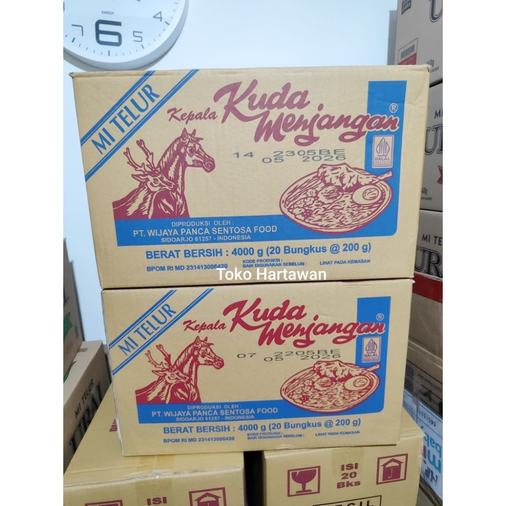

Mie Telur Kuda Menjangan Kecil (lurus) Lebar (pipih) 1 Dos 20pc