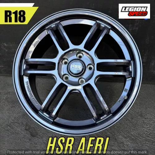 HSR AERI RING 18 | VELG HSR RING 18 LEBAR 8 ET45 GREY UNTUK XPANDER LIVINA OUTLANDER DLL