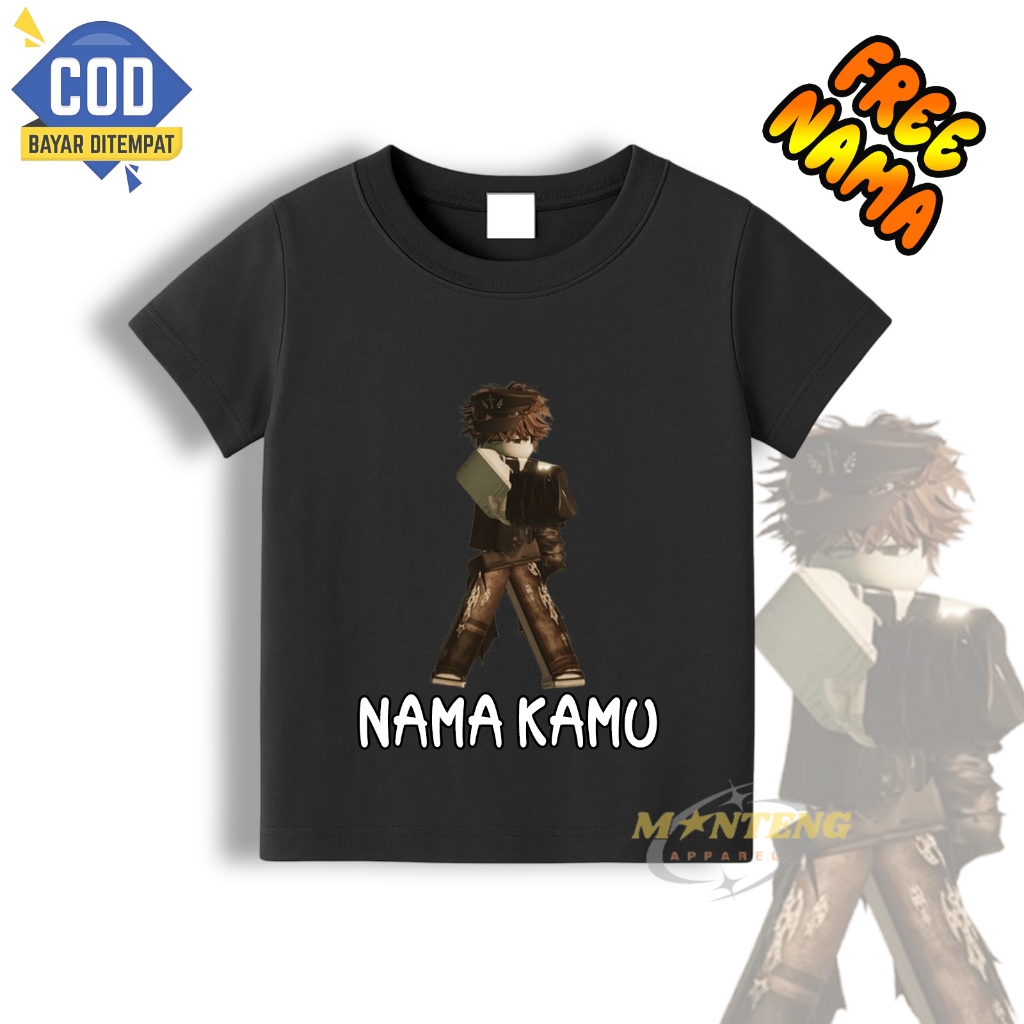 KAOS ANAK PEREMPUAN ROBLOX MAN/KAOS ANAK ROBLOX AVATAR PREMIUM FREE NAMA